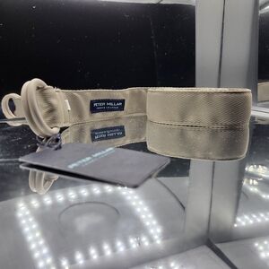 NWT Peter Millar‎ Crown Crafted Khaki Canvas O-Ring Belt Size XL Tan Beige